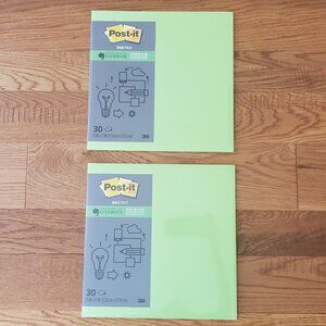2 for $30 | Neon Green Post-it Notes BIG Pad 11x11 -- SET of 2 Packs | SEALED
